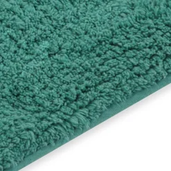 vidaXL Badmattenset stof turquoise 2-delig