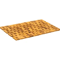 vidaXL Badmatten 2 st Naturel 44 x 60 cm Massief Acaciahout