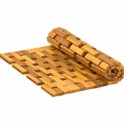 vidaXL Badmatten 2 st Naturel 44 x 60 cm Massief Acaciahout
