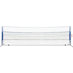 vidaXL Badmintonnet met shuttles 600 x 155 cm