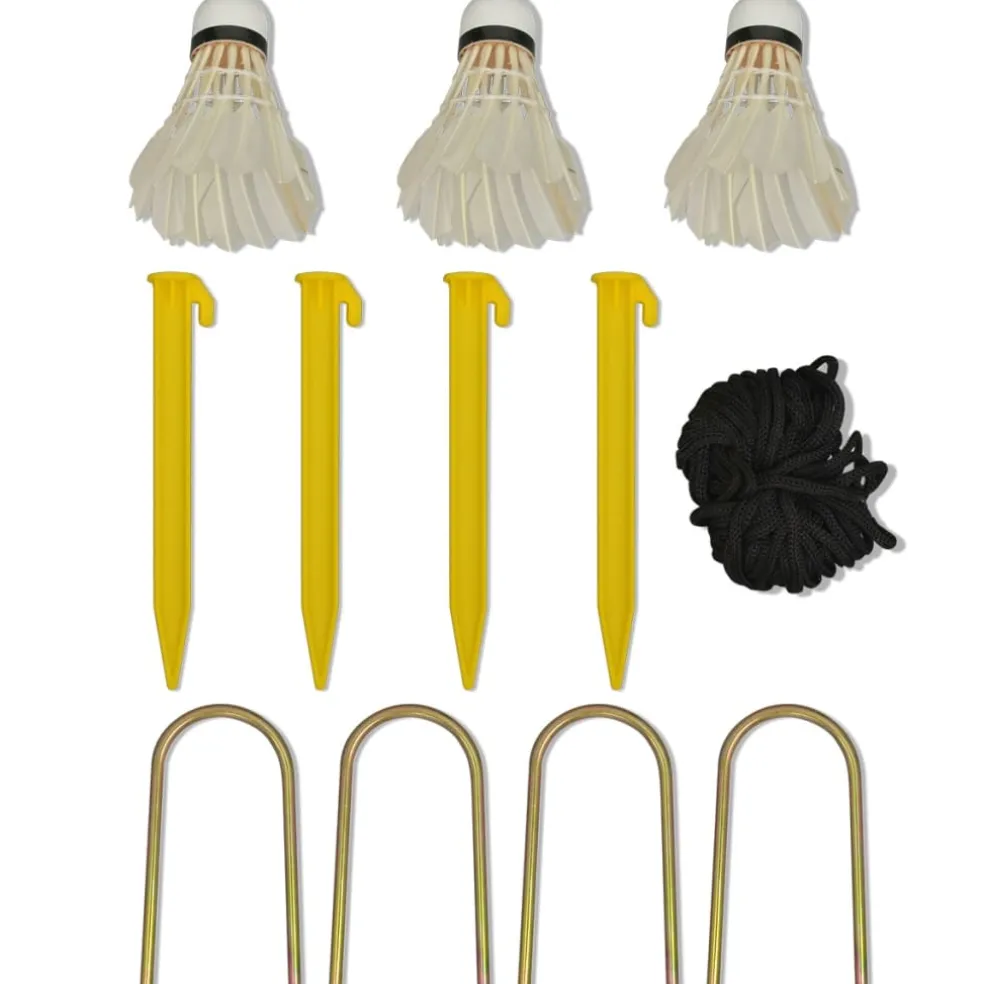 vidaXL Badminton net met shuttles 300x155 cm
