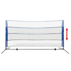 vidaXL Badminton net met shuttles 300x155 cm