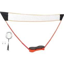 vidaXL Badmintonset met 2 rackets, net en opbergkoffer 292x30x152 cm