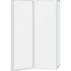 vidaXL Badscherm 3 panelen vouwbaar 117 x 120 cm