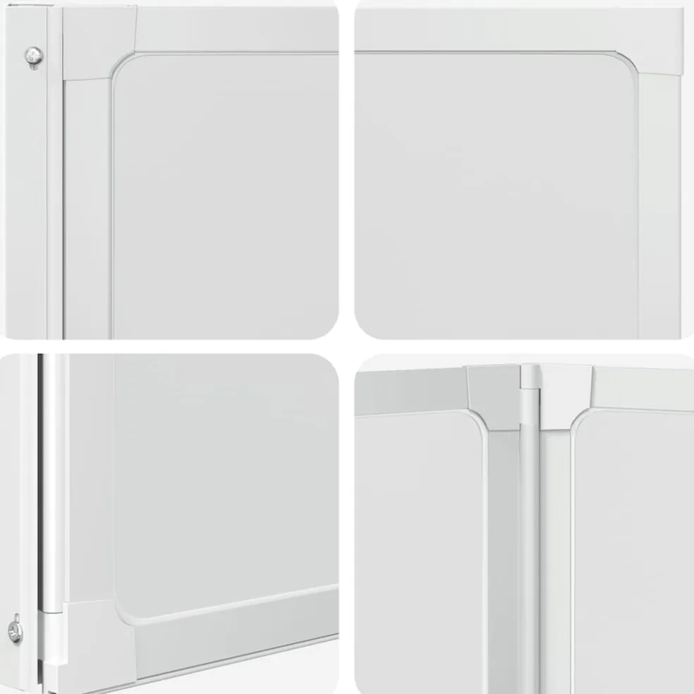 vidaXL Badscherm 3 panelen vouwbaar 117 x 120 cm
