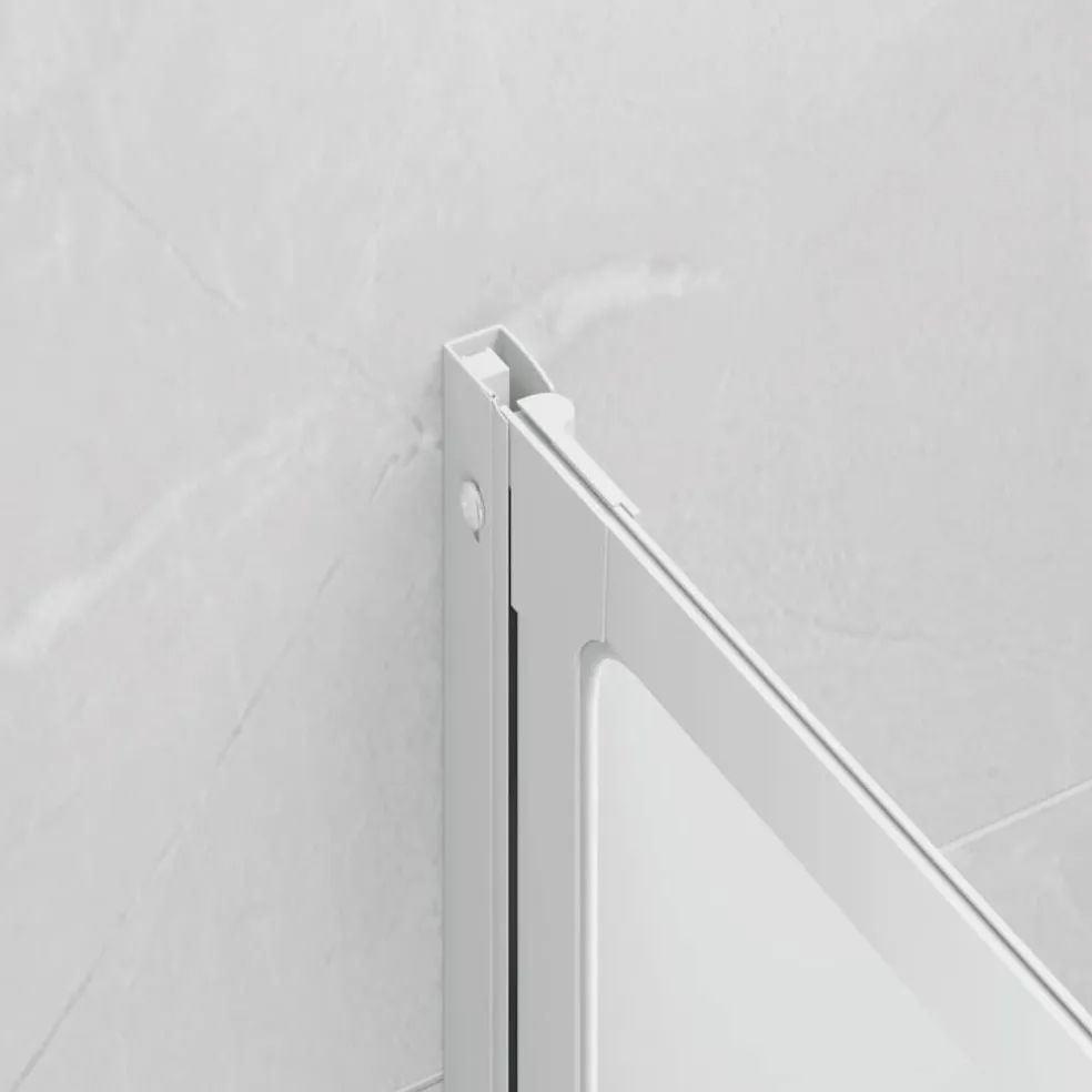 vidaXL Badscherm 3 panelen vouwbaar 117 x 120 cm