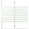 vidaXL Badwand gestreept 120x140 cm gehard glas