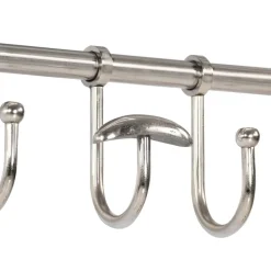 vidaXL Bagagerek met kleerhangers wandmontage aluminium