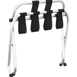 vidaXL Bagagerek met rugleuning zilver 56x39x52cm