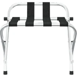 vidaXL Bagagerek met rugleuning zilver 56x39x52cm