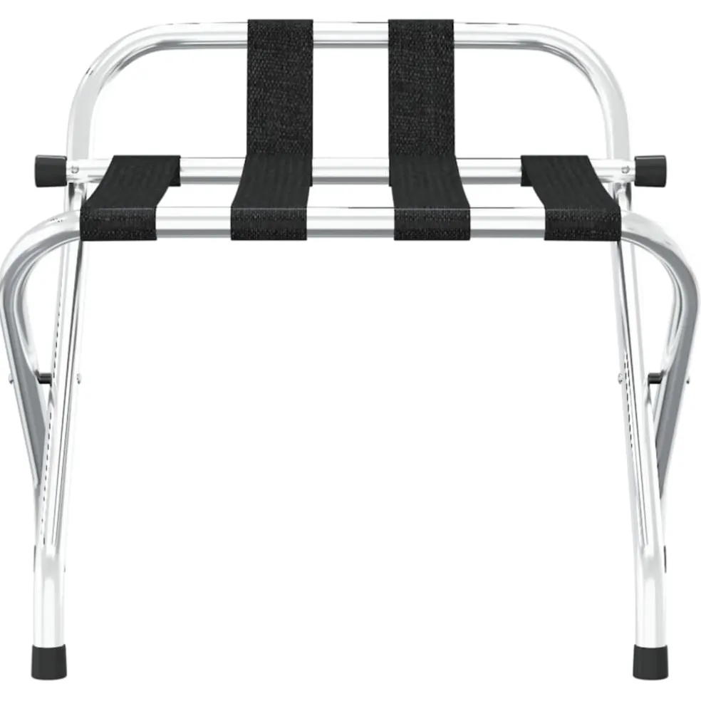 vidaXL Bagagerek met rugleuning zilver 56x39x52cm