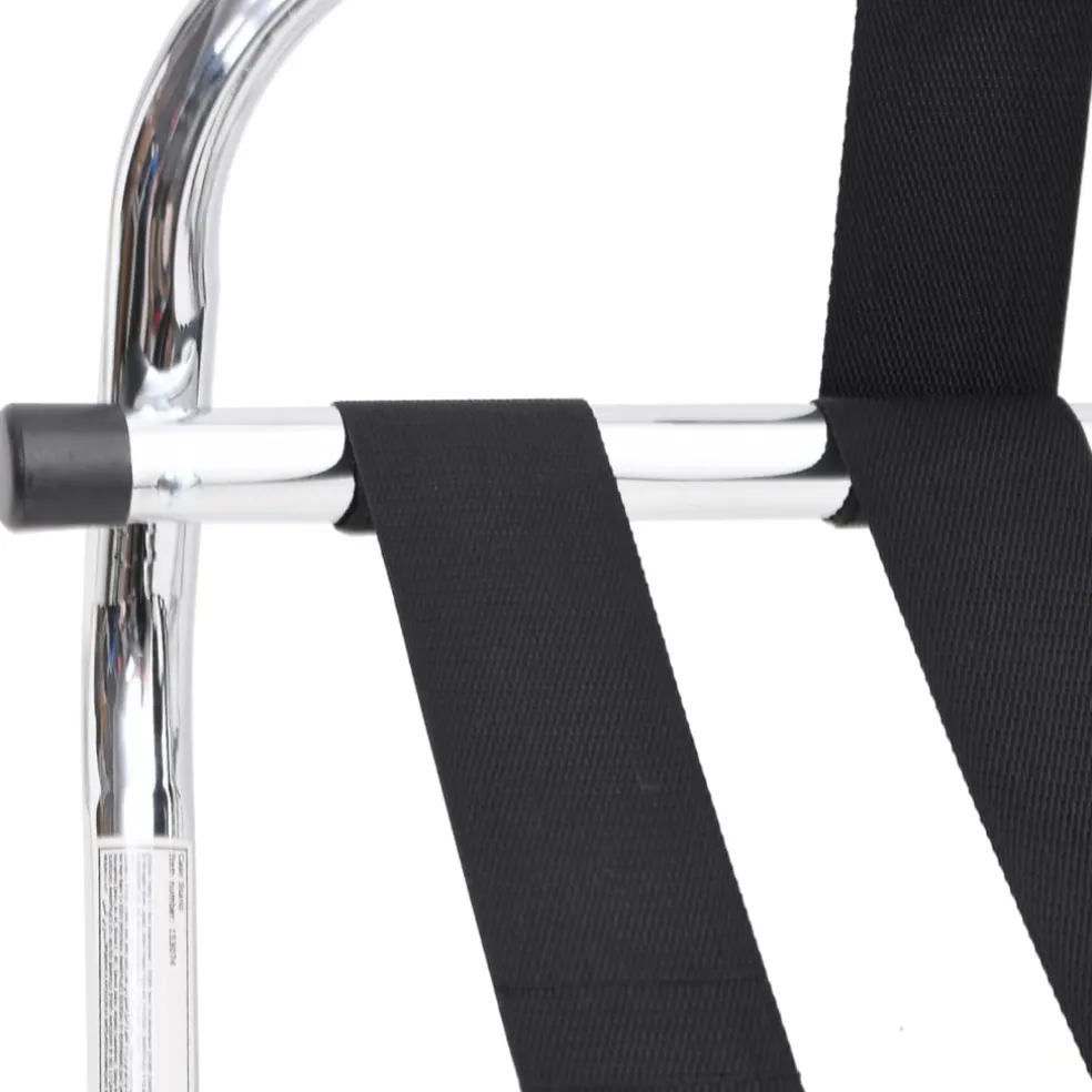 vidaXL Bagagerek met rugleuning zilver 56x39x52cm