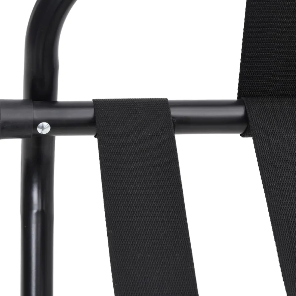 vidaXL Bagagerek met rugleuning 56x39x52 cm zwart