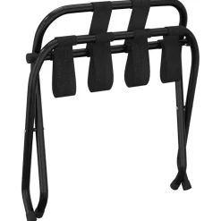 vidaXL Bagagerek met rugleuning 56x39x52 cm zwart