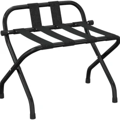 vidaXL Bagagerek met rugleuning 56x39x52 cm zwart