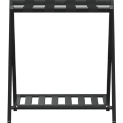 vidaXL Bagagerek 68x38x58 cm bamboe zwart