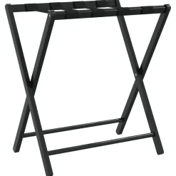 vidaXL Bagagerek 68,5x38x58 cm bamboe zwart