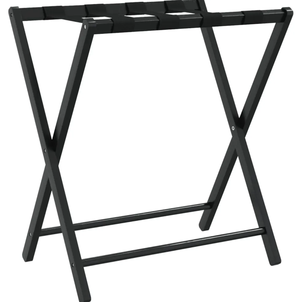 vidaXL Bagagerek 68,5x38x58 cm bamboe zwart