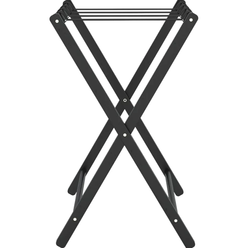 vidaXL Bagagerek 68,5x38x58 cm bamboe zwart