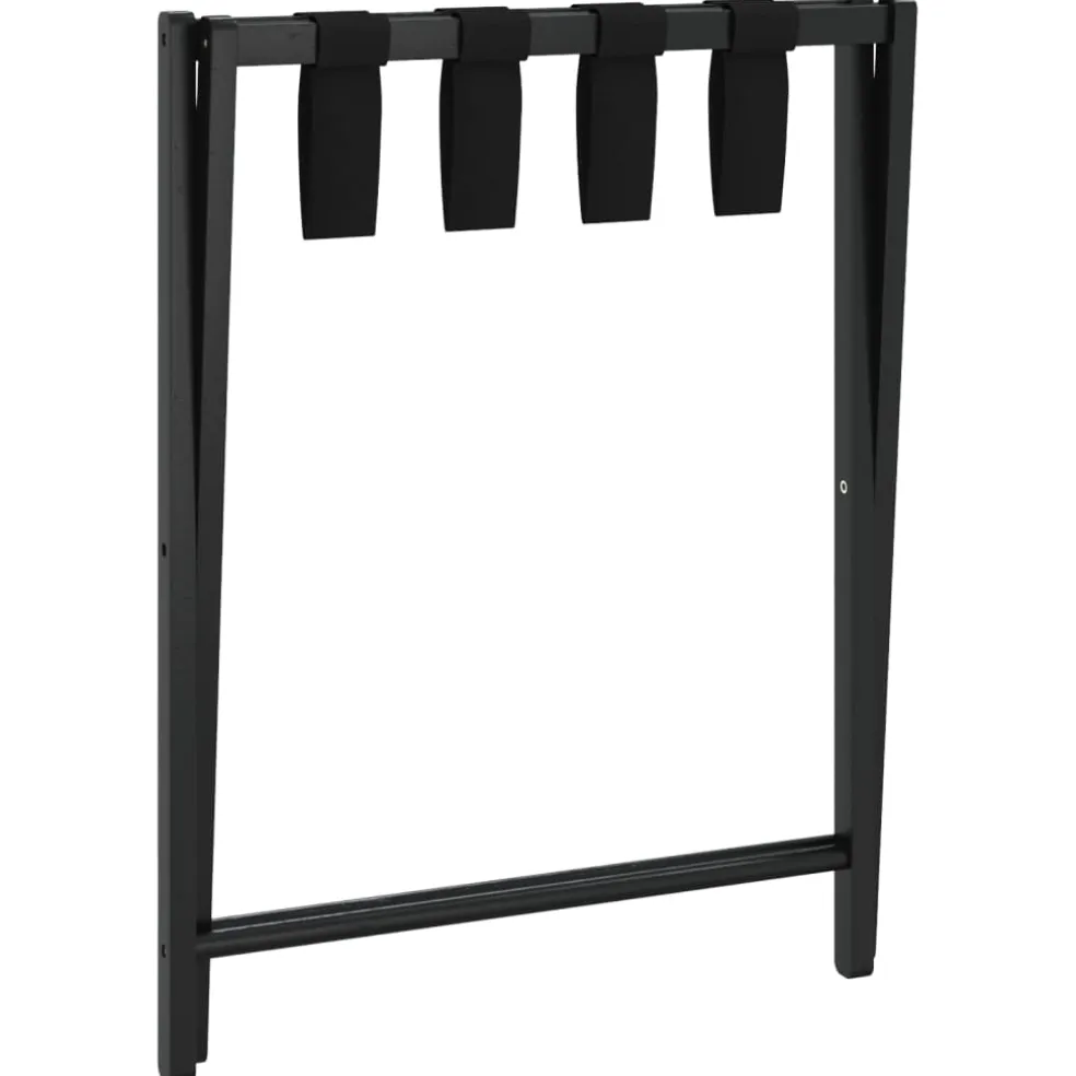 vidaXL Bagagerek 68,5x38x58 cm bamboe zwart