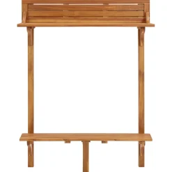 vidaXL Balkonbartafel 90x37x122,5 cm massief acaciahout