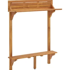 vidaXL Balkonbartafel 90x37x122,5 cm massief acaciahout