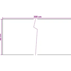 vidaXL Balkon Scherm Donkergrijs 300 x 80 cm poly rattan