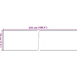 vidaXL Balkonschermen 10 st 255x19 cm poly rattan antracietkleurig