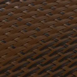 vidaXL Balkonschermen 10 st 255x19 cm poly rattan bruin en zwart
