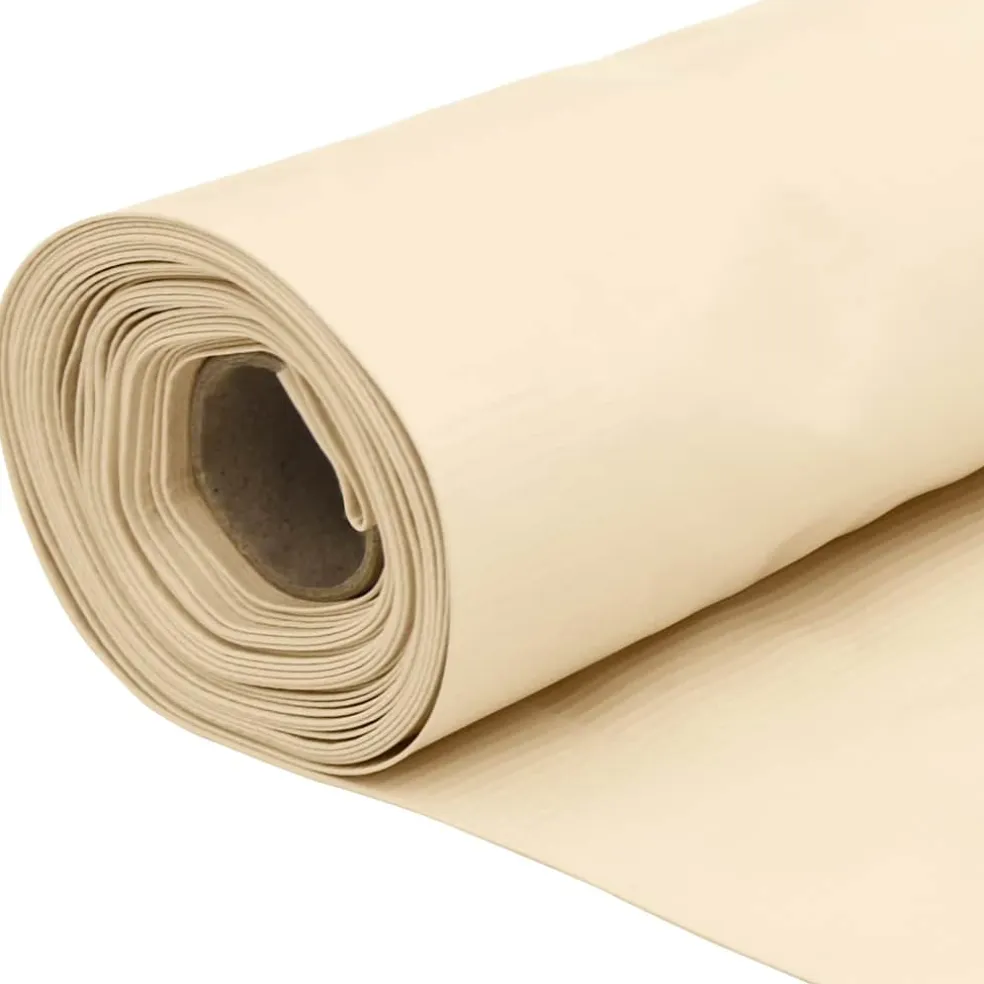 vidaXL Balkonscherm 600x90 cm PVC crèmekleurig
