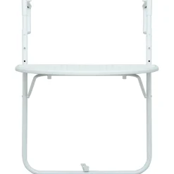 vidaXL Balkontafel hangend 60x64x83,5 cm rattan-look kunststof wit