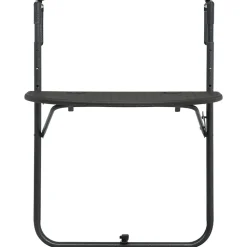 vidaXL Balkontafel hangend 60x64x83,5 cm rattan-look kunststof bruin