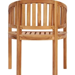 vidaXL Bananenstoel massief teakhout