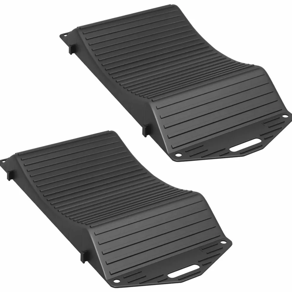 vidaXL Bandenbesparende 2 st Zwart 44 x 20 x 4 cm PP