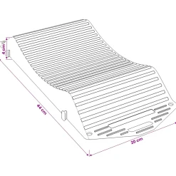 vidaXL Bandenbesparende 2 st Zwart 44 x 20 x 4 cm PP