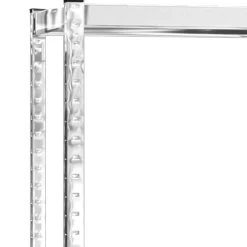 vidaXL Bandenrekken 2-laags 3 st 110x40x110 cm staal zilverkleurig