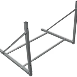 vidaXL Bandenrek staal zilverkleurig