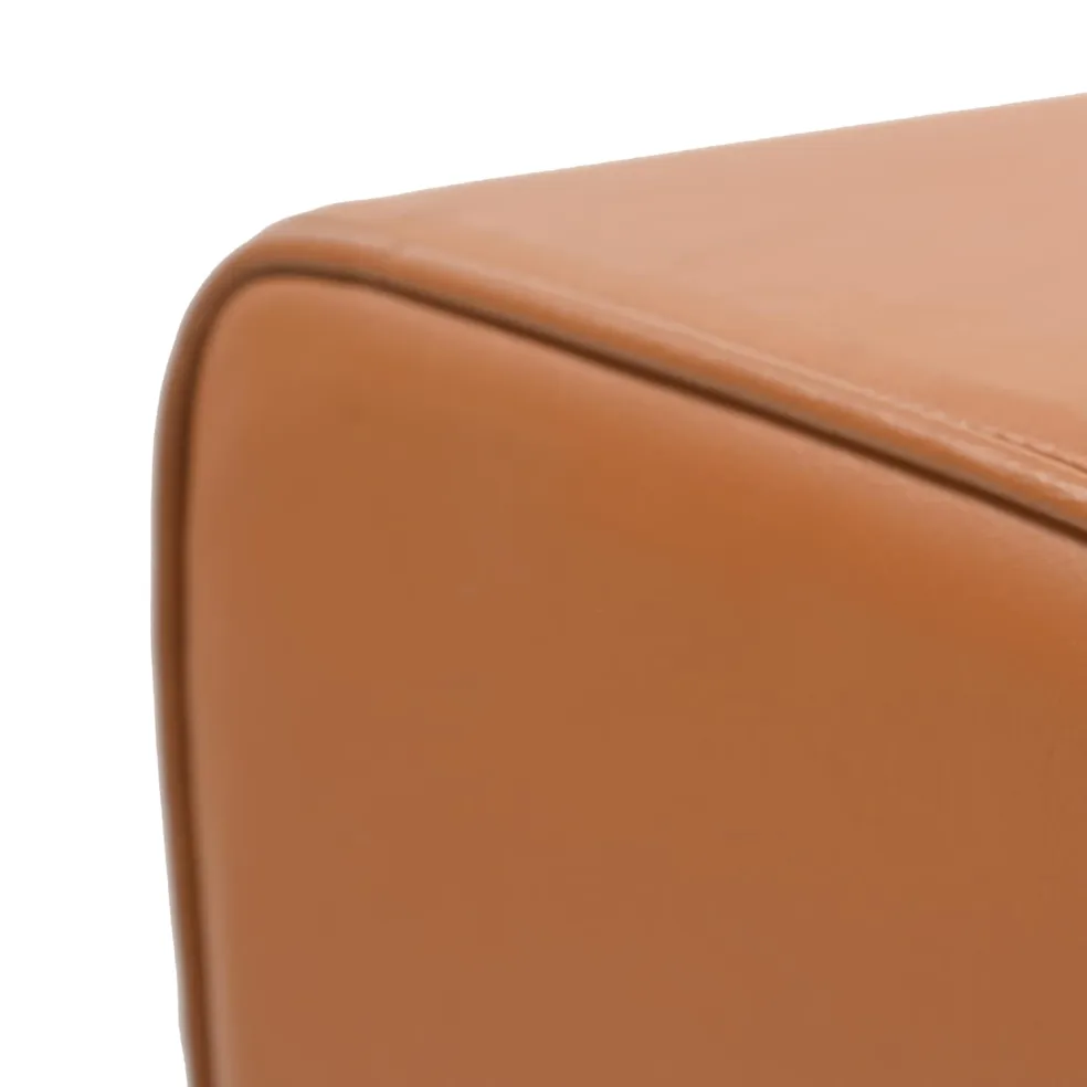 vidaXL Bank Bruin 110 x 30 x 45 cm Echt leer