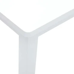 vidaXL Bank 90 cm massief hout rubber wit