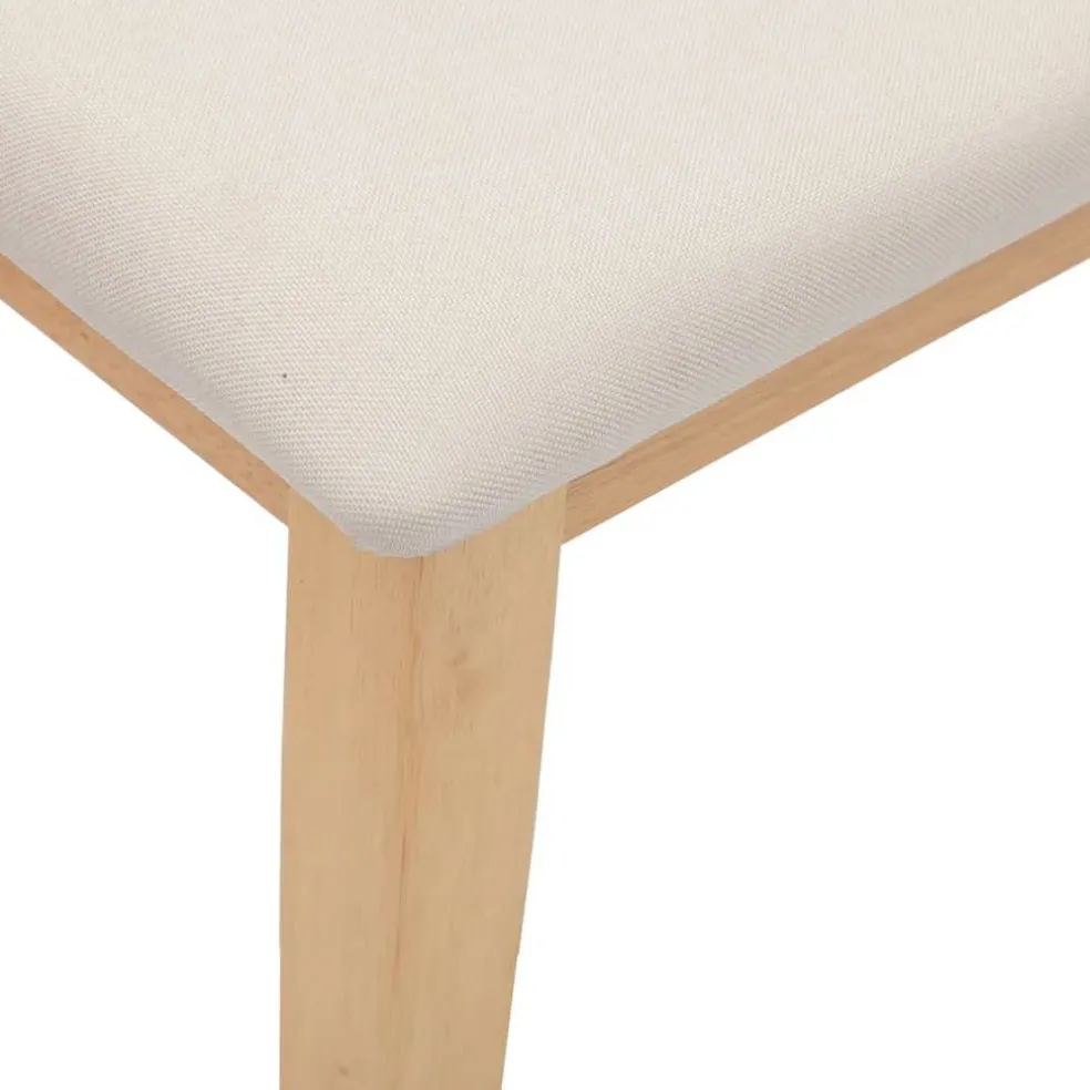 vidaXL Bank 110 cm massief hout rubber