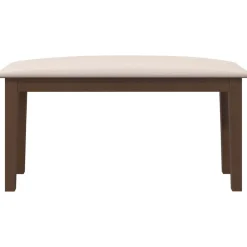 vidaXL Bank 90 cm massief hout rubber bruin