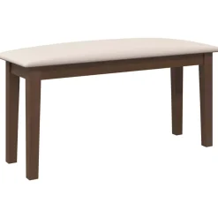 vidaXL Bank 90 cm massief hout rubber bruin