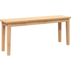 vidaXL Bank 110 cm massief hout rubber