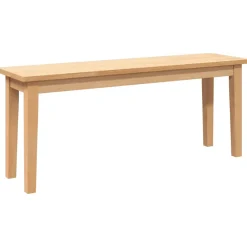 vidaXL Bank 110 cm massief hout rubber