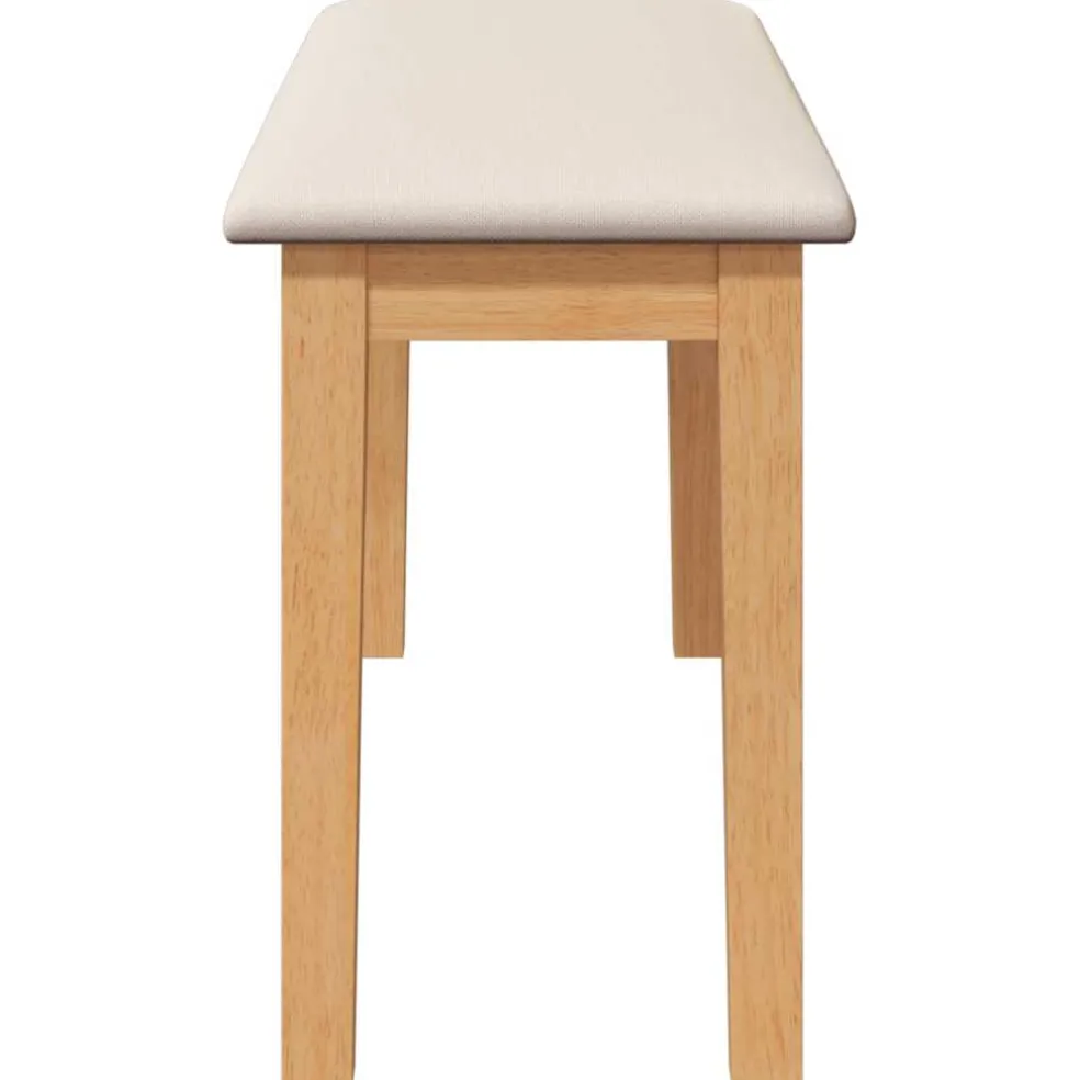 vidaXL Bank 90 cm massief hout rubber