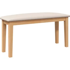 vidaXL Bank 90 cm massief hout rubber