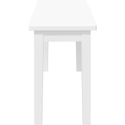 vidaXL Bank 110 cm massief hout wit rubber