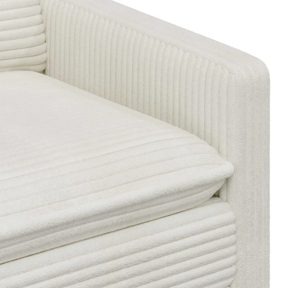 vidaXL Bank Crèmekleurig 76 x 81 x 87,5 cm Polyester