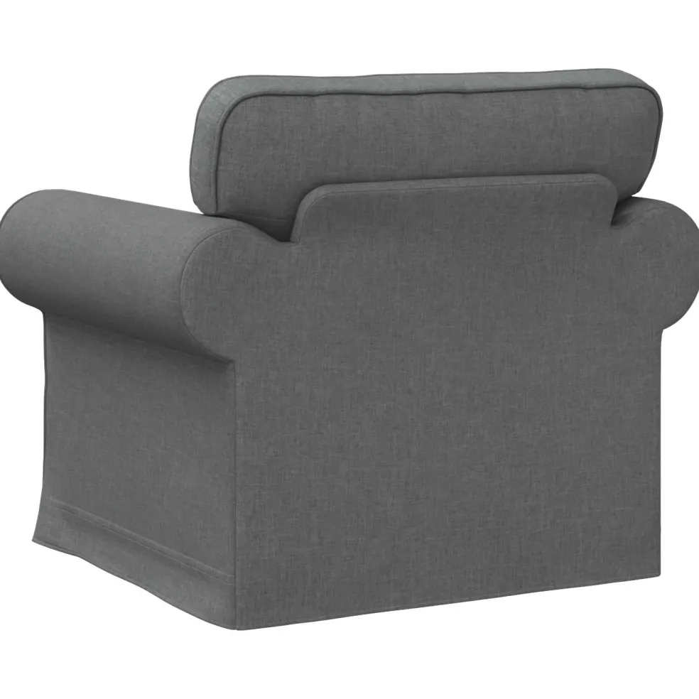 vidaXL Bank Donkergrijs 95 x 82 x 80 cm Stof