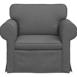 vidaXL Bank Donkergrijs 95 x 82 x 80 cm Stof